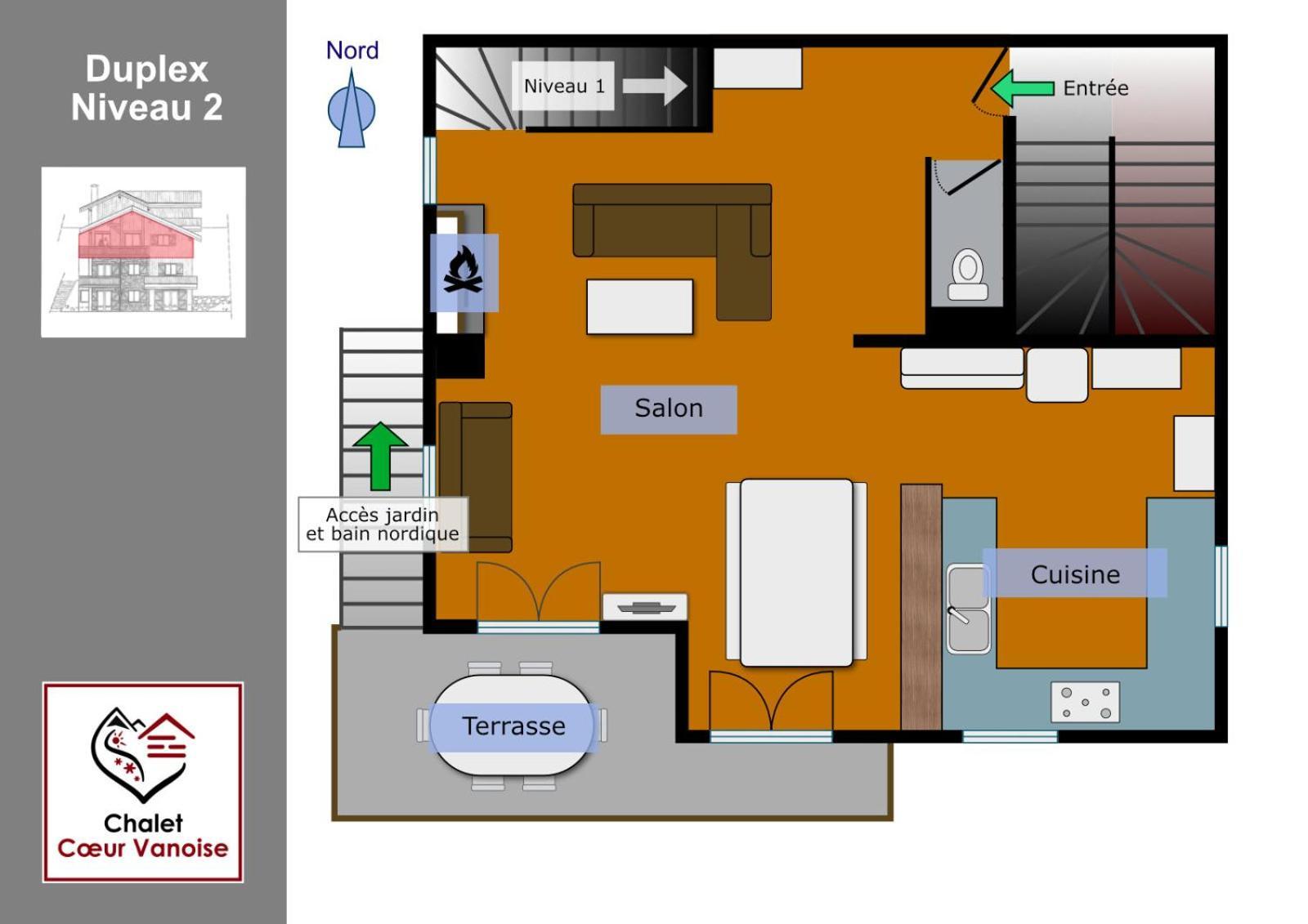 Chalet Des Trappeurs Coeur Vanoise 15 Persons 라 플라뉴 외부 사진