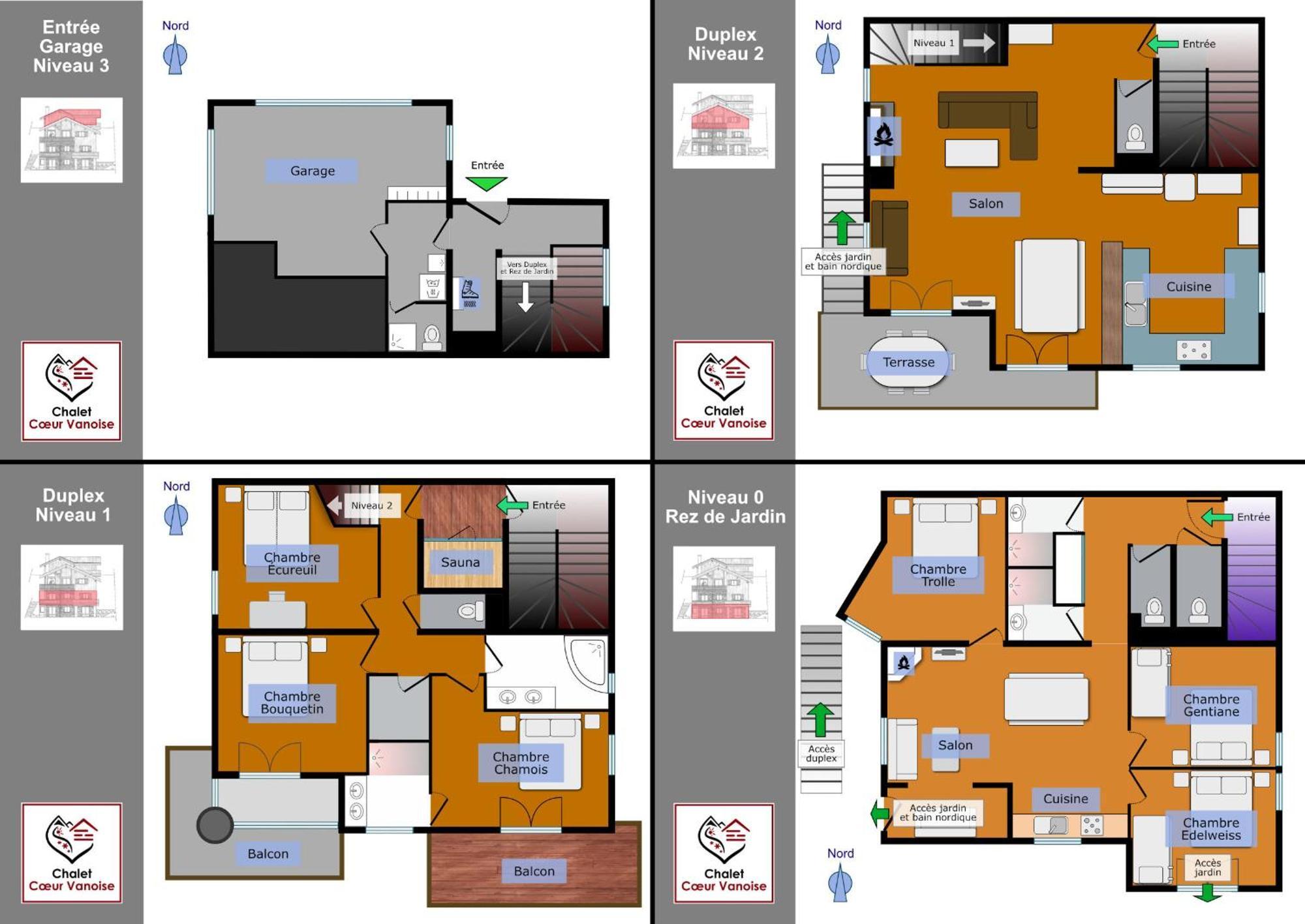 Chalet Des Trappeurs Coeur Vanoise 15 Persons 라 플라뉴 외부 사진